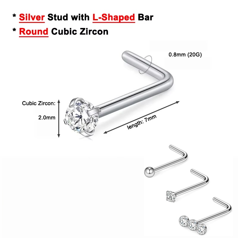 3PCS 20G Surgical Steel Triple - Body Jewelry Surgical Steel review and price