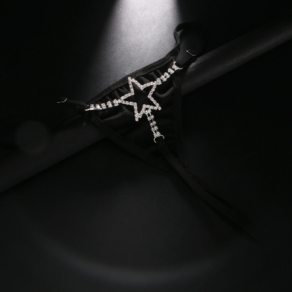 Sexy Crystal Star Waist Thong  - Body Jewelry Retainers review and price
