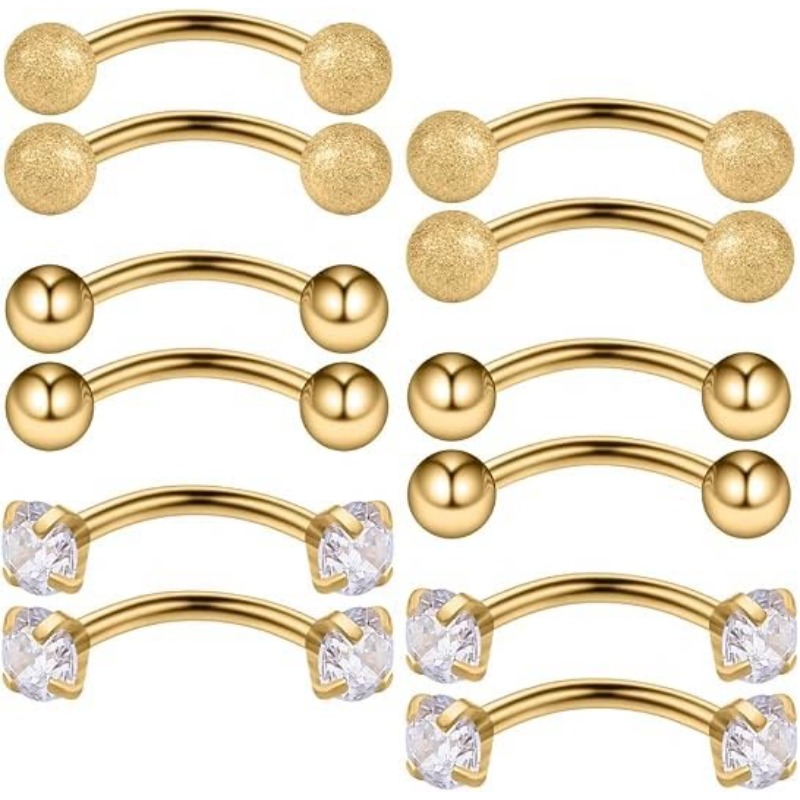 6Pairs 16G Piercing Jewelry Ro - Body Jewelry Surgical Steel review and price