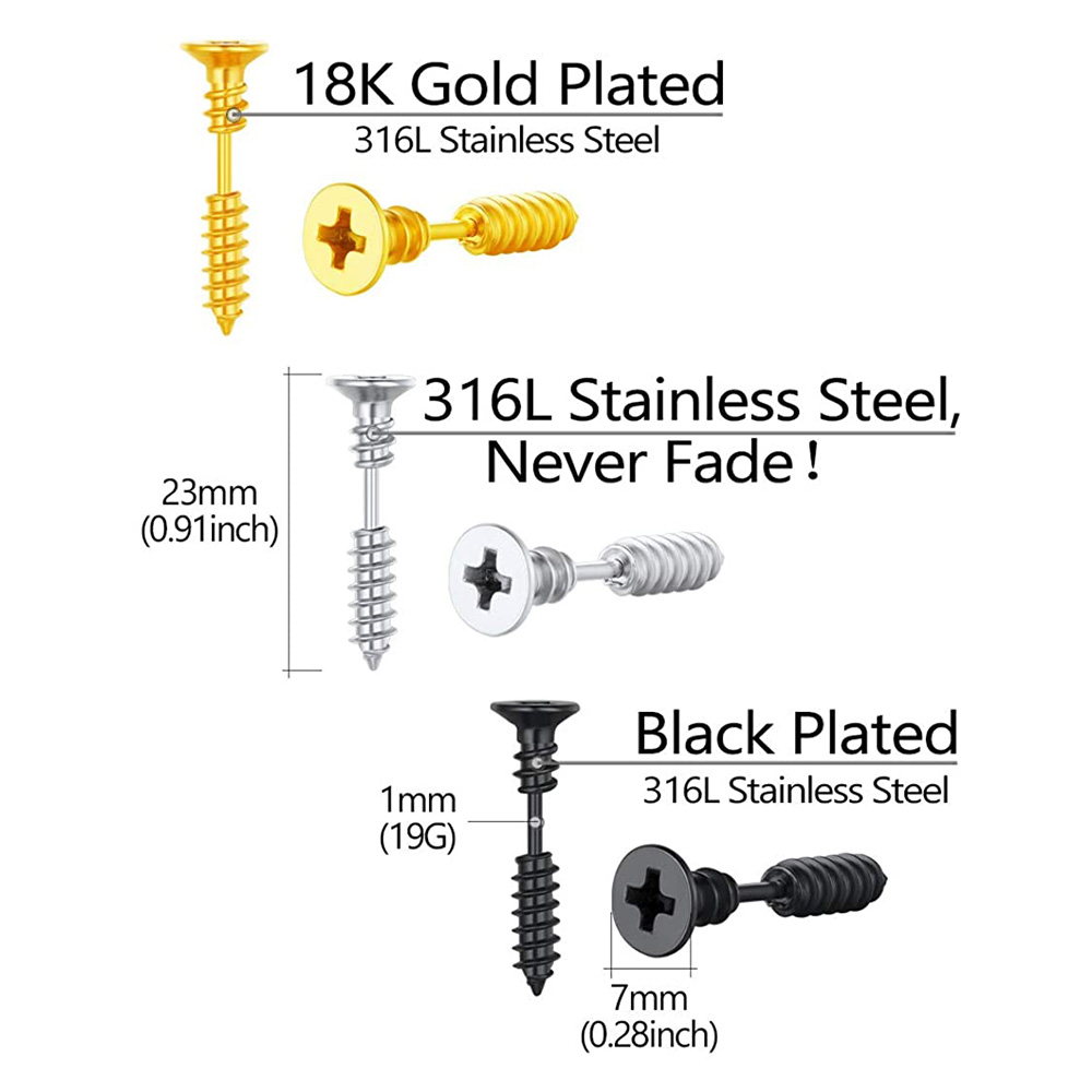 2Pcs Surgical Steel Spike Trag - Body Jewelry Surgical Steel review and price