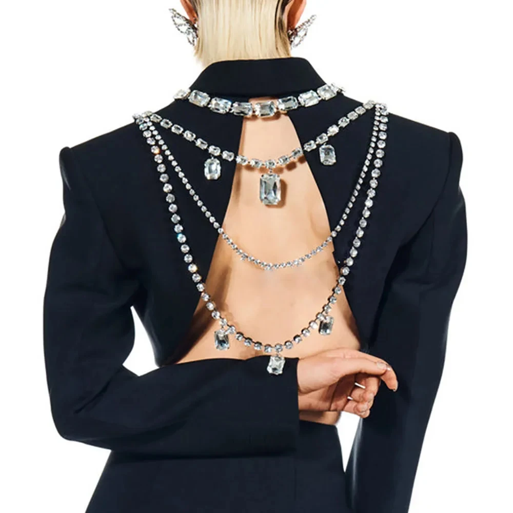 Shine Rhinestone Long Tassel B - Body Jewelry Retainers review and price