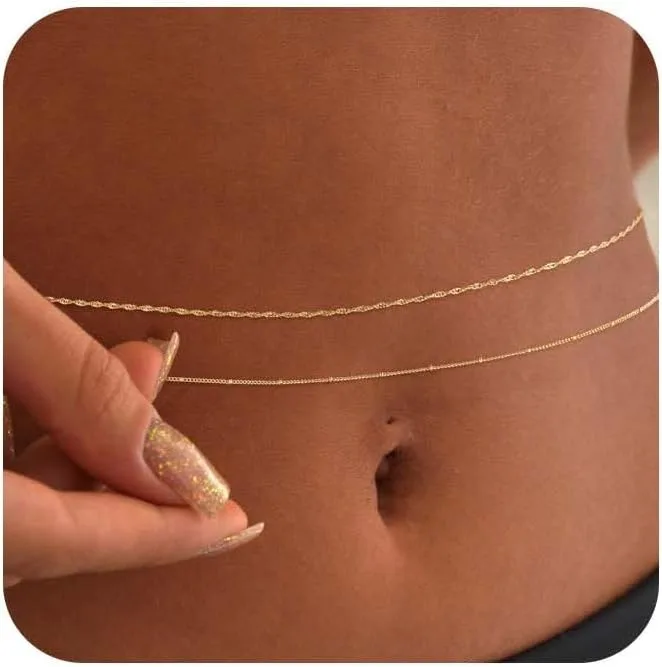 14k Gold Plated 26-33Inch Adju - Body Jewelry For You review and price