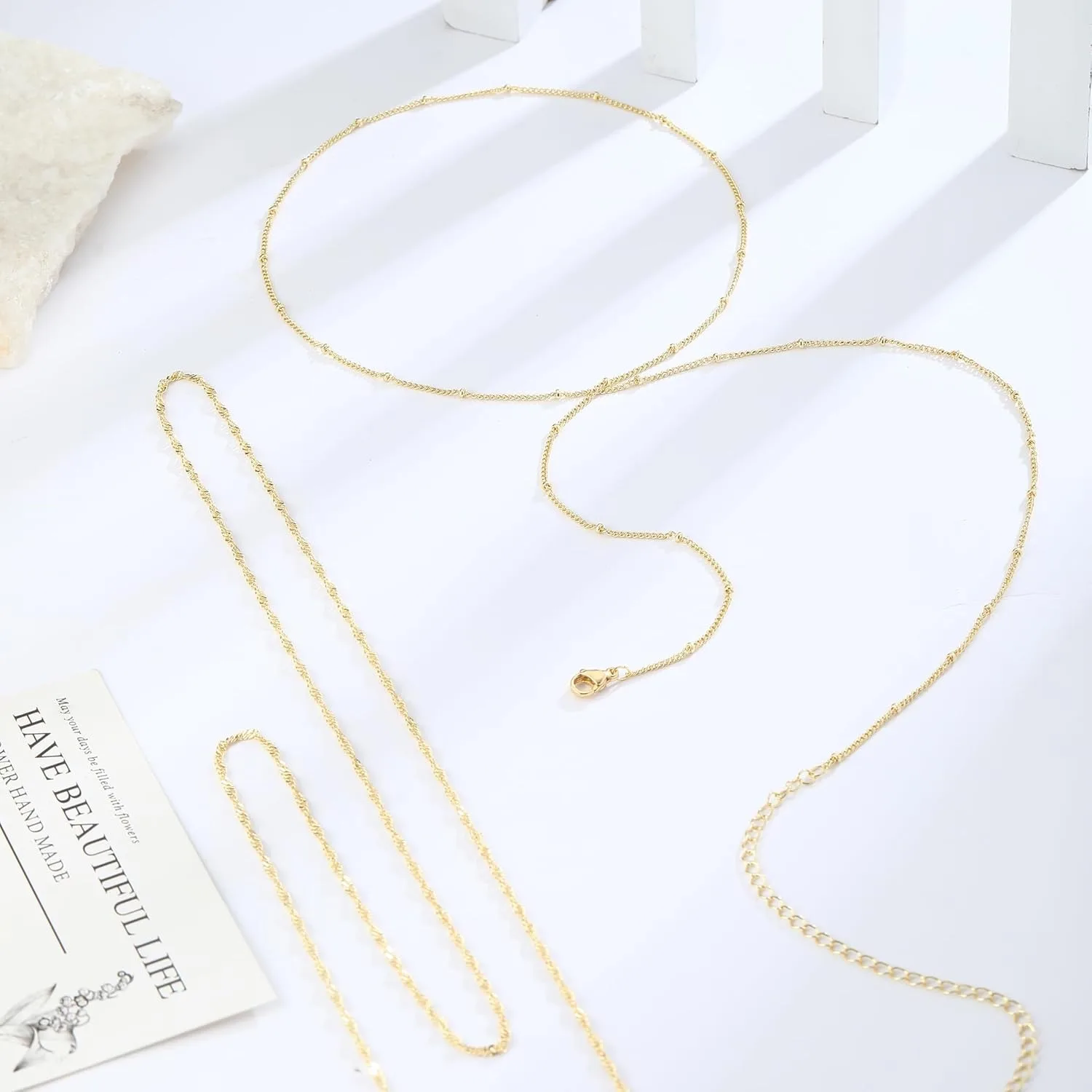 14k Gold Plated 26-33Inch Adju - Body Jewelry For You review and price